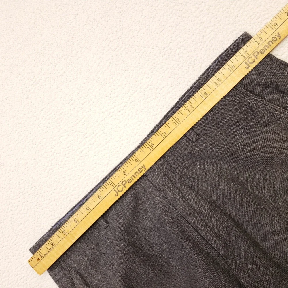 Banana Republic Kentfield Pant Mens 34x30 Gray Linen Cotton Blend Lightweight